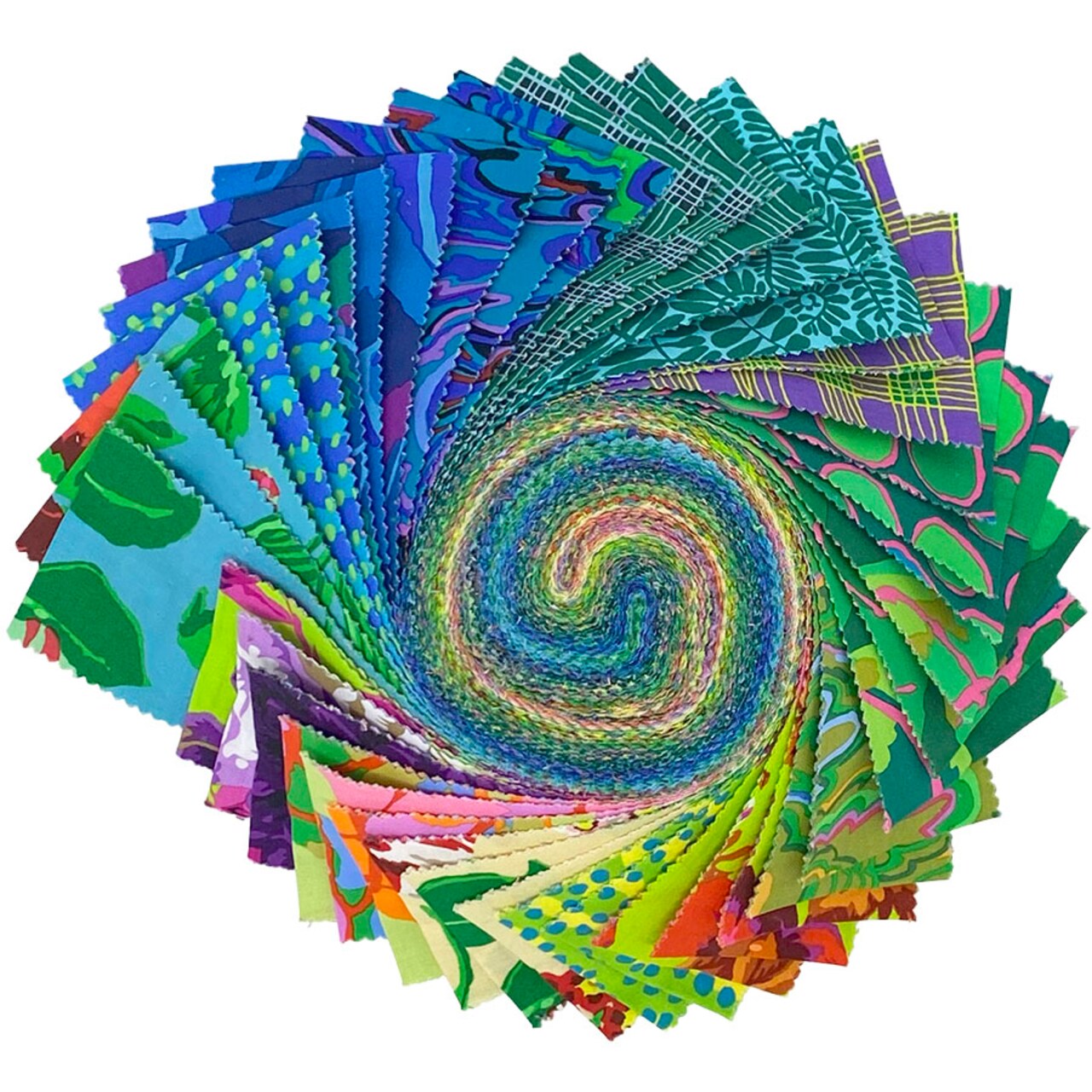 Kaffe Fassett 2.5" Strip Roll (Jelly Roll) in 2025 Cool by Kaffe Fassett Collective for Free Spirit (FB4DRGP.COOLFEB25)